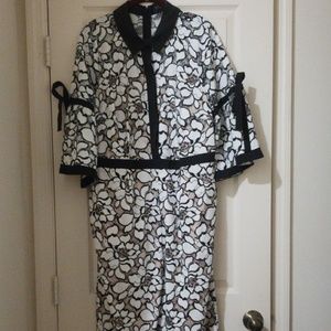 Eloquii Lace black and white jumpsuit